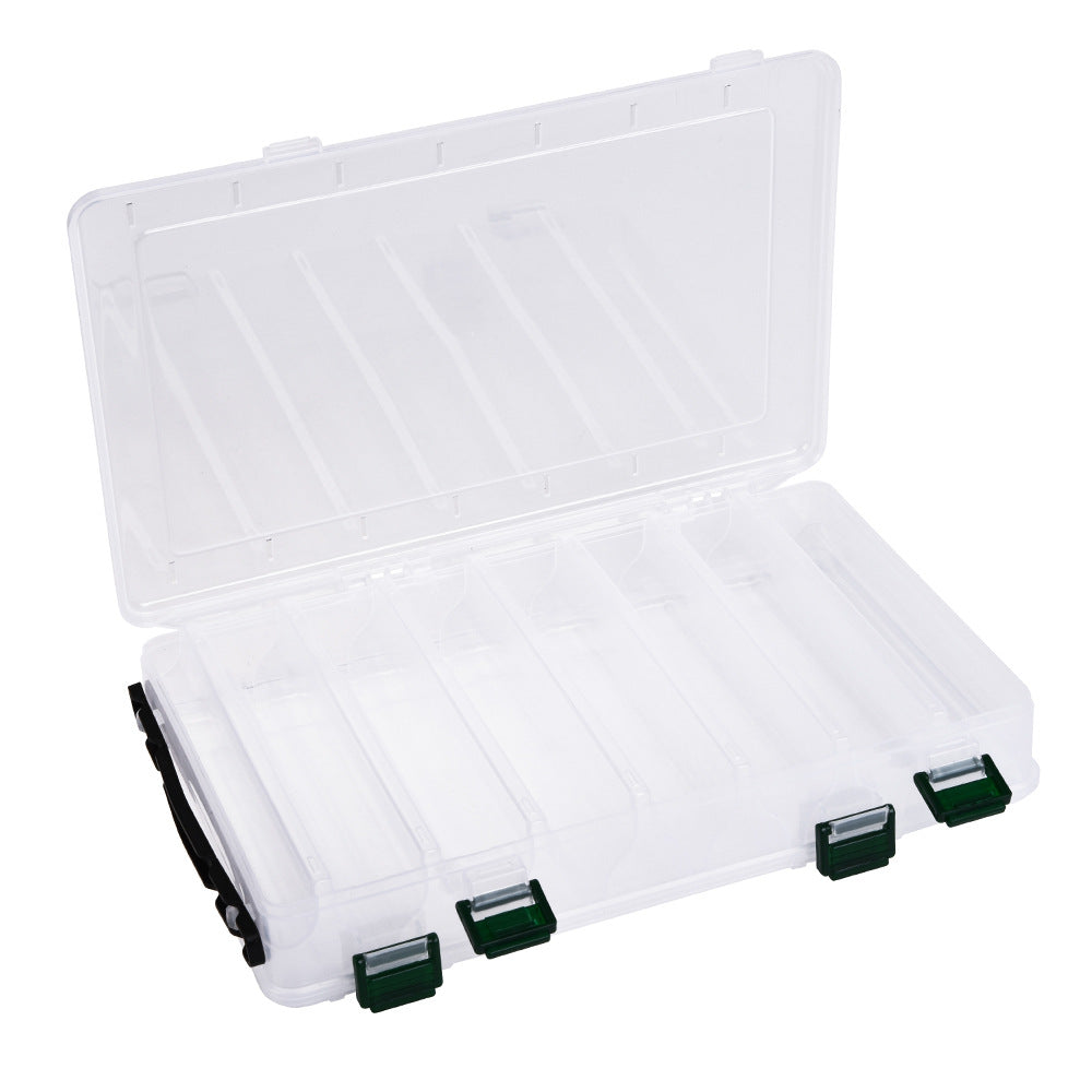 Plastic Tackle Box with Various Fishing Plastic Baits and Lures Stock Photo  - Image of bait, case: 147842922